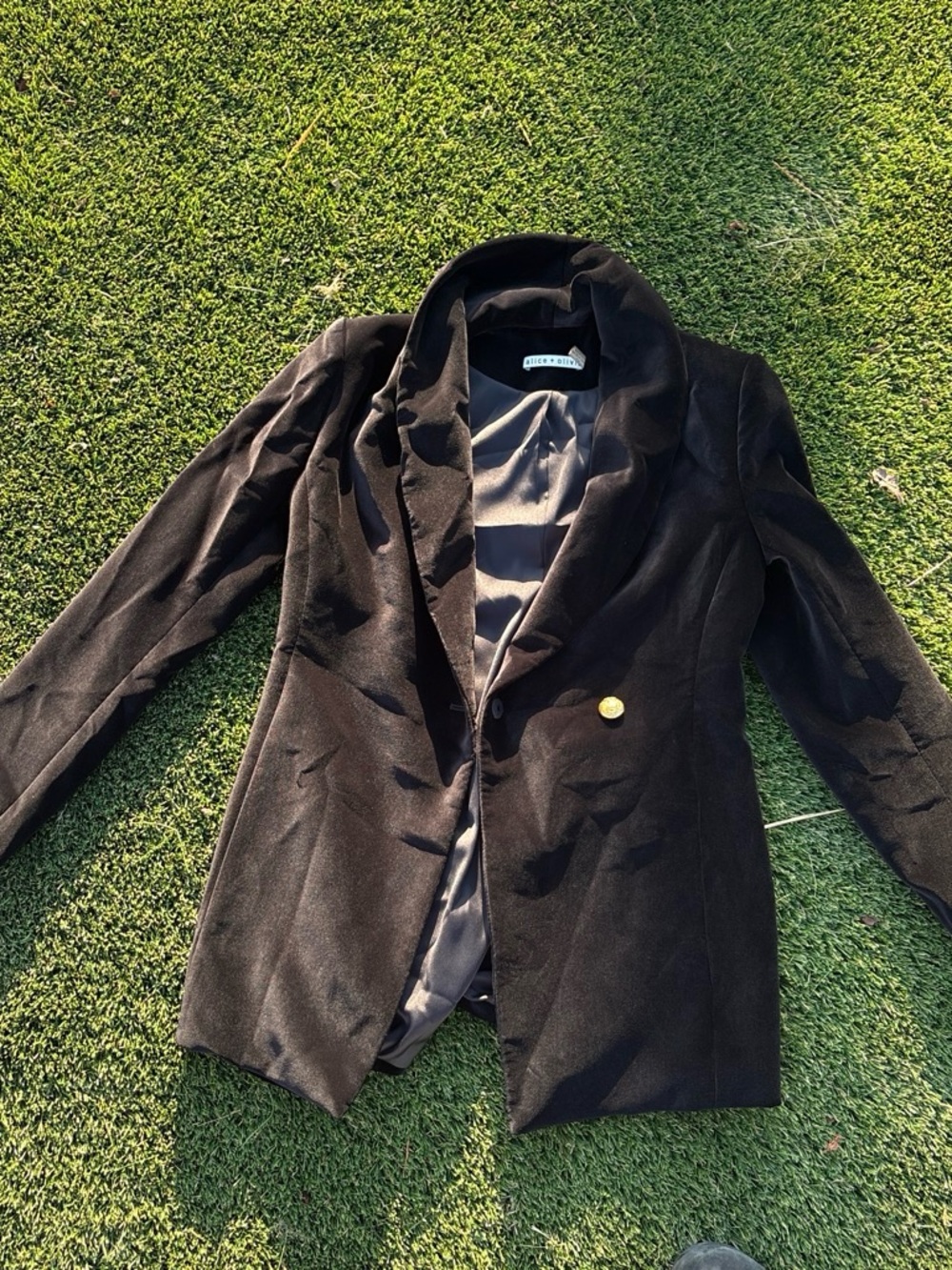 Women’s Black Tailored Blazer Jacket - Alice+oliva